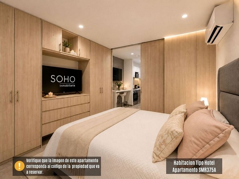 Apartamento Salguero Suite- Cerca al Mar SOHO-342A